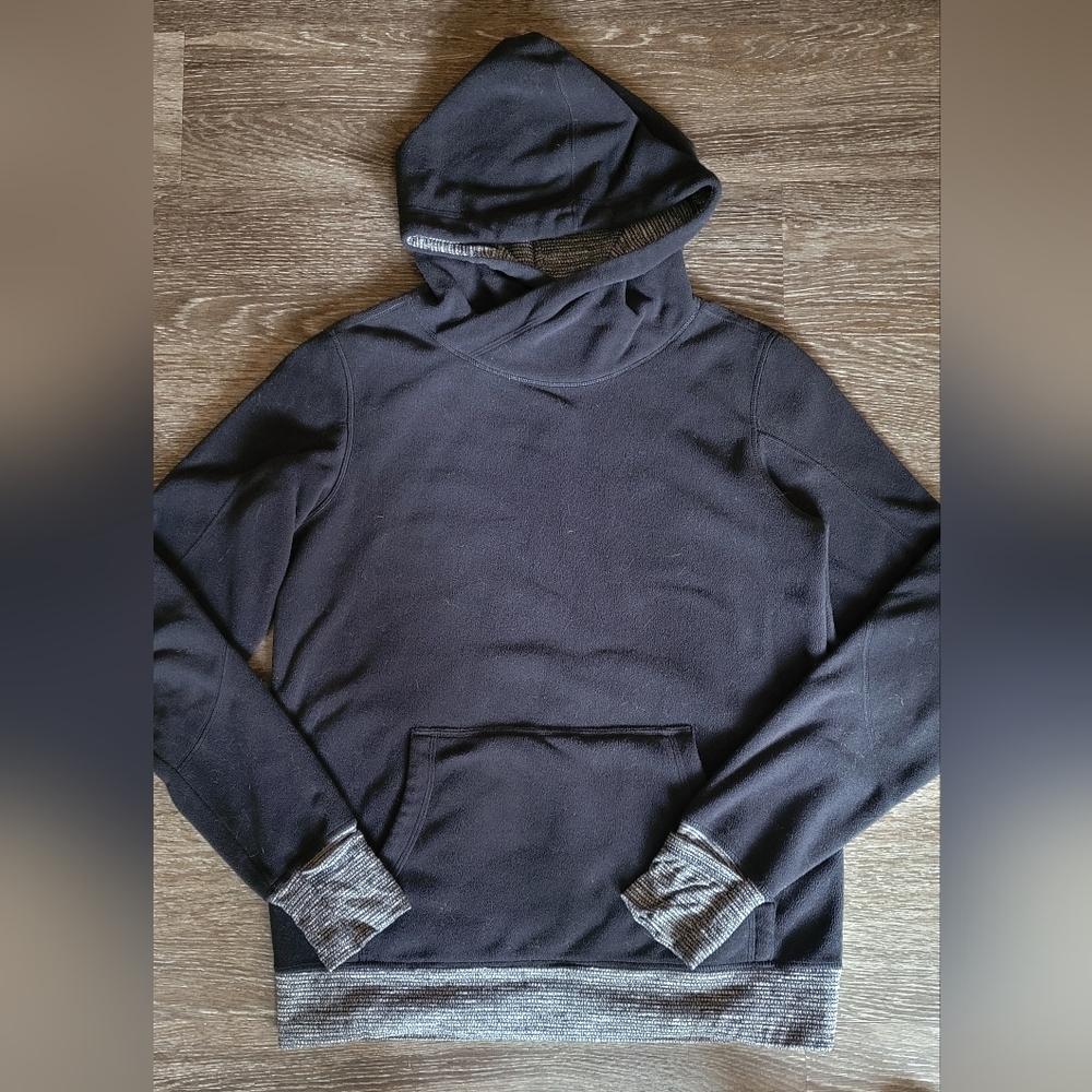 Lululemon Runaway Fleece Pullover Hoodie Black Size 8